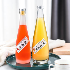 Haute qualité 330ml 500ml Transparent vide <span class=keywords><strong>conique</strong></span> fruits vin glace vin bouteille en verre avec <span class=keywords><strong>bouchon</strong></span> ou <span class=keywords><strong>bouchon</strong></span> en aluminium - Product Image 6