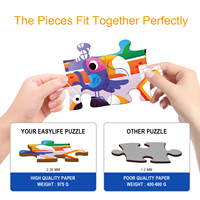 Haute qualité éducatif Montissori Puzzle enfant dessin animé 46 pièces papier géant sol Puzzle pour enfants