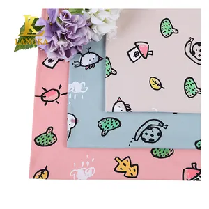 Langka high quality 100% cotton combed 40S 200gsm baby print fabric digital print cotton jersey fabric textile
