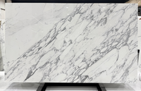 PAIA Marbre Blanc Calacatta Naturel de Luxe Élégant Imperméable Moderne Poli Grande Dalle Intérieure pour Salon de Villa