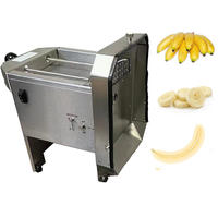 Commerciële Automatische/Handmatige 72W Bananen Snijmachine Elektrische Verstelbare Plantain Chips Snijder Industriële Fruit Snijmachine Multi