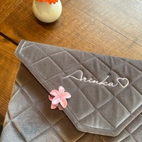 Housse pour ordinateur portable en velours matelassé avec logo personnalisé, sacoche de protection souple pour ordinateur portable, étui pour ordinateur portable, cadeau d'entreprise, voyage d'affaires
