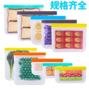 Bolsas Reutilizables Herméticas con Cierre Ziplock para Congelador, Contenedores de Almacenamiento de Alimentos a Prueba de Fugas para Chicle, Leche y Comida para Mascotas - Product Image 2