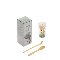 Accessoires pour matcha avec logo personnalisé, vente chaude, cuillère à thé, fouet à matcha traditionnel japonais, fouet à matcha en bambou