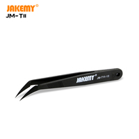 Kit Pinset Anti-Statis 3 in 1 untuk Bengkel Perbaikan Ponsel, Ujung Presisi Aman ESD 118mm, Alat Solder