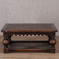 Table basse et table d'appoint en bois massif de style rustique antique brun pour salon et bureau à domicile
