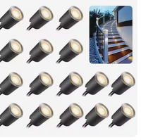 Lumière LED encastrée en aluminium étanche IP67, 2700K blanc chaud doux, dimmable, pour extérieur, jardin, allée, marches, paysage