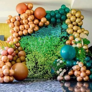 Mermaid Jungle Safari Wild ONE cumpleaños Baby shower fiesta telón de fondo globo arco <span class=keywords><strong>kit</strong></span> con confeti placa de pared lentejuelas tablero Decoración - Product Image 1
