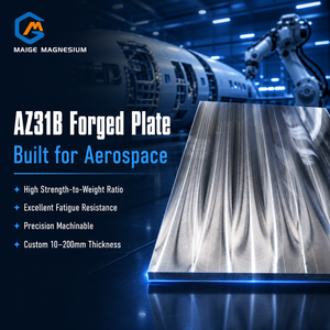 Placa Gruesa de Aleación de Magnesio Forjada AZ31B de 10-200 mm, Lámina Metálica de Alta Resistencia y Baja Densidad para la Industria Aeroespacial y de Defensa, Venta al por Mayor - Product Image 3