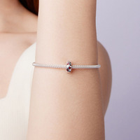 Nouveauté 2025 – Breloques classiques en argent S925 en forme de cœur pour bracelets DIY – Accessoires de fermoirs – Breloques très prisées