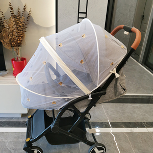 Parasol para bebé, mosquitera para cochecito, cubierta completa de margaritas, cubierta de malla para cochecito, mosquitera elástica transpirable Visible - Product Image 4