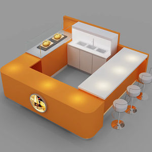 Kiosque de thé à bulles Centre commercial Ventana Grandes Escaparate Etalase Konter <span class=keywords><strong>Hp</strong></span> Rege Dolle <span class=keywords><strong>Store</strong></span> Kiosque de gaufres alimentaires pour centre commercial - Product Image 5