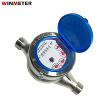 Compteur de débit d'eau multi-jets certifié CE DN15 Classe B IP68 en acier inoxydable SS304/SS306 pour usage résidentiel et commercial, anti-magnétique