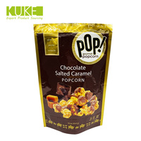 Emballage alimentaire en plastique pour Chips, noix, pop-corn, Snack, Stand-Up, pochette de sac à fermeture éclair brillante