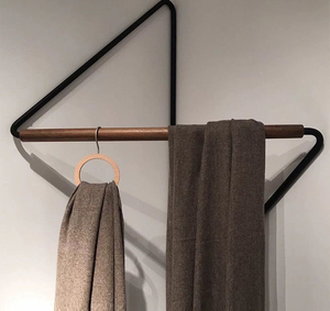 Organizador de Esquina Metálico Duradero de Estilo Artístico, Instalación Autoadhesiva, Ahorra Espacio, Perchero para Ropa, Armario, Sala de Estar - Product Image 6