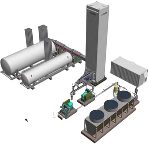 NUZHUO Unité cryogénique de séparation de l'<span class=keywords><strong>air</strong></span> à petite échelle Générateur d'oxygène industriel Usine d'azote Machine d'argon - Product Image 1