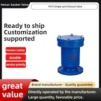 Vanne d'évacuation rapide à port unique Gaobei P41X - Bride en fonte sphéroïdale - Vanne de purge d'air automatique DN50-DN1200 pour l'alimentation en eau
