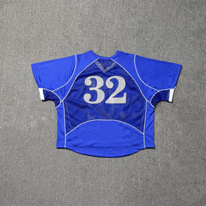 Camisetas de Fútbol al Por Mayor de Alta Calidad, Personalizadas, 100% Algodón Tejido, Transpirables, Cuello en V, con Estampado de Letras en Serigrafía - Product Image 5