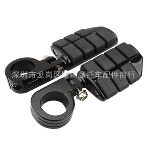 Moshark Motorcycle Footrest Mounting <b>Bracket</b> 32mm 38mm <b>Black</b> Guardrail Pedal Modification Accessory - Product Image 3