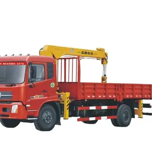 हॉओ लोडिंग फ्लैटबेड ट्रक with371-420hp 4*2 6*4 8 4 5-15 टन सीधे बूम क्रेन के साथ क्रेन उच्च लोड ट्रक घुड़सवार क्रेन