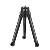 Mini trépied portable réglable en fibre de carbone léger pour GoPro, Insta360, DJI POCKET4/OSMO 360, caméras d'action SLR