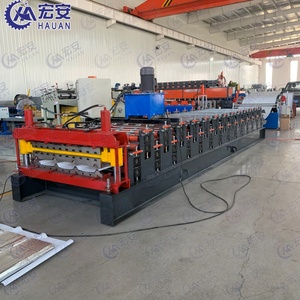 Machine de formage de tôles de toiture en acier coloré laminé par film, pour tôles IBR, avec contrôle PLC, haute productivité, pour la fabrication de tuiles, à moteur - Product Image 2