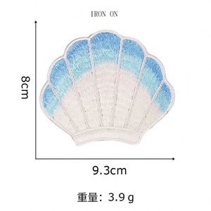 แพทช์ลายการ์ตูนรูปปลาหมึก ปลา หอย และนางเงือก ปักอย่างประณีต สำหรับรีดติดตกแต่ง DIY - Product Image 2