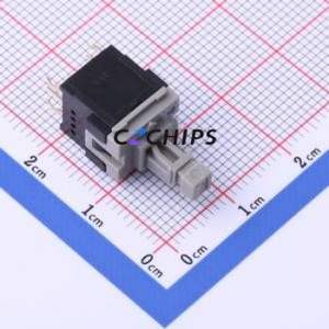 ESB30B333 Push Button Switch Through hole Component (THT) Switch Double Pole Double Throw Square Plunger Through Hole 200mA - Product Image 1