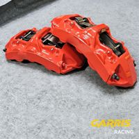 Upgrade GT6 6 Pot Big Front Brake Kit Caliper Set dengan Cakram Rem untuk Audi Mercedes-Benz BMW Porsche Volkswagen VW Toyota Lexus
