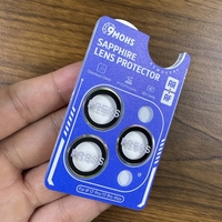 Protecteur d'objectif en verre saphir, anneau en acier inoxydable PVD, film protecteur anti-reflet pour caméra arrière pour iPhone 18 Pro Max