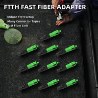 Kabel Optik Indoor Single-core KELUSHI FTTH dengan Adaptor Perakitan Cepat ST FC SC LC UPC APC Konektor Serat Optik