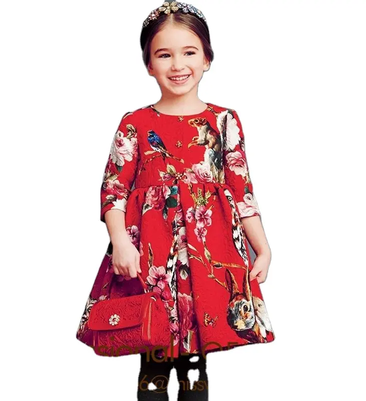 Grosir Gaun Anak Desain Mewah Mode Pesta Elegan Gaun Anak Perempuan Muda Baju Anak-anak