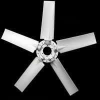 KEYLEADER OEM/ODM 5 pales en nylon pour ventilateur axial industriel, pièces de compresseur d'air à vis, roue de ventilateur de refroidissement