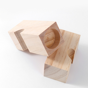 Commercio all'ingrosso di legno di pino massiccio porta candele ornamenti inciso a mano all'ingrosso artigianato in legno a forma di <span class=keywords><strong>cuore</strong></span> - Product Image 2