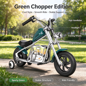 24V 180W Çocuk Elektrikli Mini Motosiklet Çelik Gövdeli İki Tekerlekli Binilebilir Motorsiklet Koltuklu ve Işıklı 10 Yaş ve Üzeri İçin - Product Image 3