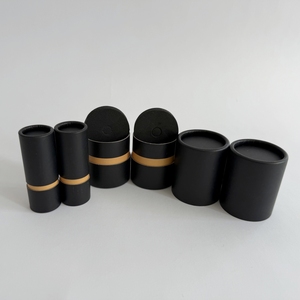 100% Tube de papier en gros biodégradable pour bouteille avec Eva cylindre paquet de papier récipient de parfum avec Gap Matte Black Box - Product Image 4
