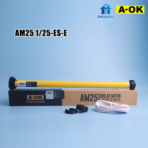 Motor Tubular Recargable A-<span class=keywords><strong>OK</strong></span> de 25 mm con Control Remoto RF, Límite Electrónico, Persiana Enrollable Inalámbrica, Silenciosa, Inteligente para el Hogar, OEM - Product Image 2