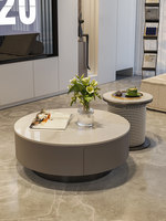 Table basse minimaliste de style italien avec rangement, sans assemblage, design moderne luxueux pour petits appartements et grands salons