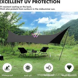 ผ้าใบกันน้ำสำหรับตั้งแคมป์ Woqi ขนาด 545x290 ซม. ทำจากผ้า Oxford กันน้ำ รูปทรงสี่เหลี่ยม พร้อมห่วงร้อยและสมอบกสำหรับใช้งานกลางแจ้ง - Product Image 5