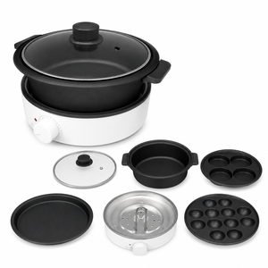 Olla Eléctrica Multifuncional con Recubrimiento Antiadherente y Placas Desmontables para una Cocina Saludable en Casa - Product Image 1