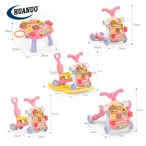 Suministros y productos de Andador de actividades para bebés multifunción de pie para sentarse a caminar 5 en 1 cochecito de coche mecedora manual para bebés - Product Image 5