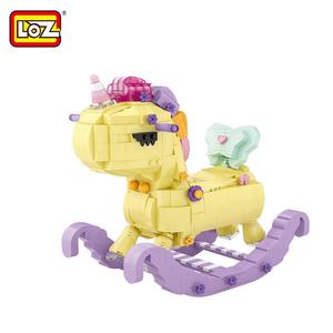 Jouets de construction LOZ <span class=keywords><strong>en</strong></span> <span class=keywords><strong>ligne</strong></span>, mini-blocs <span class=keywords><strong>en</strong></span> plastique pour jouer - <span class=keywords><strong>Cheval</strong></span> <span class=keywords><strong>à</strong></span> <span class=keywords><strong>bascule</strong></span> licorne - Product Image 2