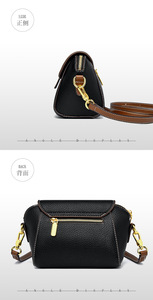 Bolsos de Mano de Cuero Casuales de Moda al por Mayor para Mujer, Bolsos Cruzados de Cuero PU de Diseñador de Alta Calidad para Mujer - Product Image 5