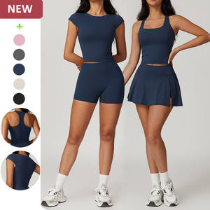FANCO Vêtements de sport à faible MOQ, <span class=keywords><strong>tenue</strong></span> de <span class=keywords><strong>tennis</strong></span>, vêtements de sport en polyamide et élasthanne, vêtements de sport doux Lulu, ensembles de vêtements de sport, <span class=keywords><strong>tenue</strong></span> de sport pour femmes - Product Image 1