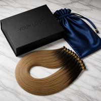 Extensions de cheveux humains Genius Weft 100g, cheveux vierges européens bruts, micro weft, prix de gros d'usine