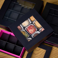Starre Hartfaser-Schokoladen-Geschenk verpackungs box mit Einst eck teilern