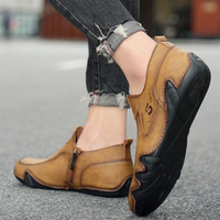 Acceptation des commandes OEM, en stock, grande taille, fabriqués à la main, en cuir véritable, 4 saisons, mocassins pour hommes, pour le travail et les affaires
