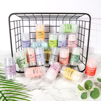Masque facial en argile végétalienne naturelle en stick OEM/ODM au thé vert, à l'aubergine, à la rose, à la pastèque, aux myrtilles, aux haricots verts et à la rose vifante – Lot
