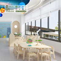 Meuble de rangement et table Hikeylove Montessori moderne pour école maternelle, mobilier en bois écologique pour salle de classe de garderie