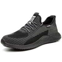 Chaussures de sécurité unisexes JIANKUN CE UKCA ATSM en tissu tricoté respirant pour l'hiver, avec embout en acier anti-écrasement et anti-perforation